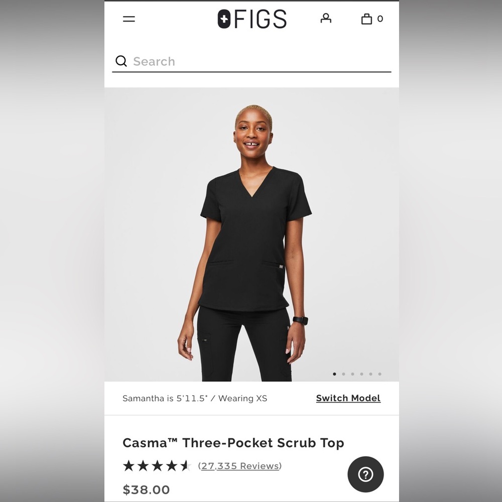 Figs Casma™ Three-Pocket Scrub Top